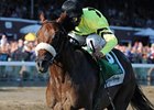 Jim Dandy winner A Little Warm<br><a target="blank" href="http://www.bloodhorse.com/horse-racing/photo-store?ref=http%3A%2F%2Fpictopia.com%2Fperl%2Fgal%3Fprovider_id%3D368%26ptp_photo_id%3D9124506%26ref%3Dstory">Order This Photo</a>