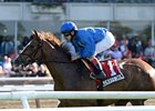 Hessonite won the Beaugay Stakes on May 4.<br><a target="blank" href="http://photos.bloodhorse.com/AtTheRaces-1/at-the-races-2013/27257665_QgCqdh#!i=2493131425&k=XkMc8NZ">Order This Photo</a>