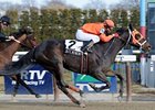 Rite Moment wraps up victory in the Distaff Breeders' Cup Handicap under Rajiv Maragh.<br><a target="blank" href="http://www.bloodhorse.com/horse-racing/photo-store?ref=http%3A%2F%2Fpictopia.com%2Fperl%2Fgal%3Fprovider_id%3D368%26ptp_photo_id%3D3939322%26ref%3Dstory">Order This Photo</a>