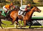 Rumor wins the Las Flores Stakes.