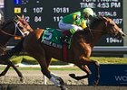 Pyrite Mountain defeats Uncaptured in the Wando Stakes.