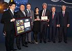 Winning connections of the 2014 Longines World's Best Racehorse Rankings with Just A Way.