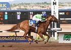 Red Lead soared past the leaders to win the Sunland Park Handicap.