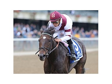 Royal Delta winning the Beldame Stakes.