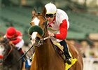 Johnny Eves goes gate to wire in the Palos Verdes Handicap. <br><a target="blank" href="http://www.bloodhorse.com/horse-racing/photo-store?ref=http%3A%2F%2Fpictopia.com%2Fperl%2Fgal%3Fprovider_id%3D368%26ptp_photo_id%3D7544105%0D%0A%26ref%3Dstory">Order This Photo</a>
