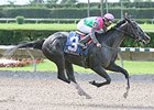 First Passage cruises home in the Leave Me Alone Stakes.