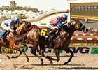 Fed Biz comes home strong to win the Pat O'Brien Stakes.