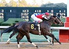 Ride On Curlin wins a six-furlong second-level allowance at Oaklawn Park in his season debut.