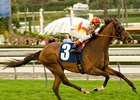 Bourbon Bay romped home in the San Luis Obispo Handicap at Santa Anita.<br><a target="blank" href="http://www.bloodhorse.com/horse-racing/photo-store?ref=http%3A%2F%2Fpictopia.com%2Fperl%2Fgal%3Fprovider_id%3D368%26ptp_photo_id%3D8804006%26ref%3Dstory">Order This Photo</a>