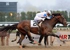 A. Stevens Miles Jr.'s Warrior's Reward winning the Carter Handicap.