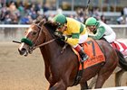 Saratoga Snacks and Joel Rosario take the Empire Classic Handicap.<br><a target="blank" href="http://photos.bloodhorse.com/AtTheRaces-1/at-the-races-2013/27257665_QgCqdh#!i=2844661672&k=4kw29Rw">Order This Photo</a>