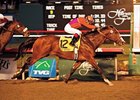 Into Mischief won the Grade I CashCall Futurity in 2007. <br><a target="blank" href="http://www.bloodhorse.com/horse-racing/photo-store?ref=http%3A%2F%2Fpictopia.com%2Fperl%2Fgal%3Fprovider_id%3D368%26ptp_photo_id%3D3157957%0D%0A%26ref%3Dstory">Order This Photo</a>