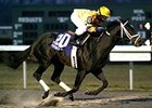 Mr. Pransker won the Jan. 7 Turfway Park Prevue and Feb. 4 WEBN Stakes (shown) by a combined 11 lengths.