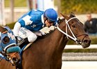 Gary Stevens on Jebrica in his return race.