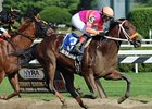 Bern Identity winning the 2012 Sanford Stakes at Saratoga