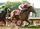 Caleb's Posse wins the Ohio Derby.