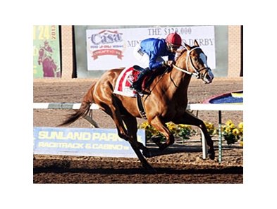 Dry Summer and Carlos Madeira take the Mine That Bird at Sunland Park.