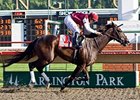 Tizaqueena leads all the way in the Arlington Matron.