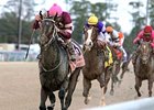 Sabercat leads them home in the Delta Downs Jackpot.