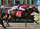 Quick Temper comes home strong in the Fair Grounds Oaks.<br><a target="blank" href="http://www.bloodhorse.com/horse-racing/photo-store?ref=http%3A%2F%2Fpictopia.com%2Fperl%2Fgal%3Fprovider_id%3D368%26ptp_photo_id%3D8860911%26ref%3Dstory">Order This Photo</a>