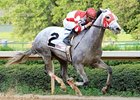 Joyful Victory wins the 2011 Fantasy Stakes.
<br><a target="blank" href="http://www.bloodhorse.com/horse-racing/photo-store?ref=http%3A%2F%2Fpictopia.com%2Fperl%2Fgal%3Fprovider_id%3D368%26ptp_photo_id%3D456023%26ref%3Dstory">Order This Photo</a>