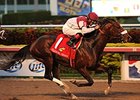 Nevada Kid leaves the rest behind in the Claiming Crown Jewel.<br><a target="blank" href="http://photos.bloodhorse.com/AtTheRaces-1/at-the-races-2013/27257665_QgCqdh#!i=2954495599&k=SMKnVtk">Order This Photo</a>