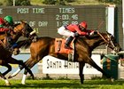 Boule d'Or holds off the closers to take the San Luis Rey San Luis Rey Handicap under Tyler Baze.<br><a target="blank" href="http://www.bloodhorse.com/horse-racing/photo-store?ref=http%3A%2F%2Fpictopia.com%2Fperl%2Fgal%3Fprovider_id%3D368%26ptp_photo_id%3D3940761%26ref%3Dstory">Order This Photo</a>