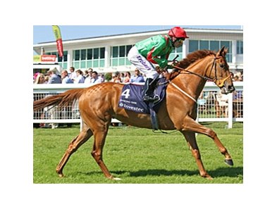 Dancing Rain wins the Investec Oaks