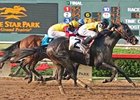 El Gato Malo flies home late to take the Lone Star Derby (gr. III).