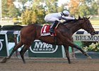 In Trouble wins the Futurity Stakes.
<br><a target="blank" href="http://photos.bloodhorse.com/AtTheRaces-1/at-the-races-2013/27257665_QgCqdh#!i=2799230773&k=88LpNMQ">Order This Photo</a>