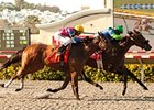 Include Me Out holds off Star Billing to take the Clement L. Hirsch Stakes at Del Mar.