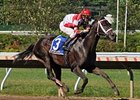 Honest Man pulls away under Terry Thompson to take the Iselin.<br><a target="blank" href="http://www.bloodhorse.com/horse-racing/photo-store?ref=http%3A%2F%2Fpictopia.com%2Fperl%2Fgal%3Fprovider_id%3D368%26ptp_photo_id%3D5550912%26ref%3Dstory">Order This Photo</a>