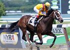 Dreaming of Julia won the Meadow Star by 16 1/4 lengths on Sept. 9.<br><a target="blank" href="http://photos.bloodhorse.com/AtTheRaces-1/at-the-races-2012/22274956_jFd5jM#!i=2127202662&k=P2fgqsf">Order This Photo</a>