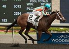 Conquest Whiplash takes the Victoria Stakes in her debut.