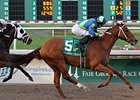 It Happened Again pulls away to win the Claiming Crown Jewel.<br><a target="blank" href="http://www.bloodhorse.com/horse-racing/photo-store?ref=http%3A%2F%2Fpictopia.com%2Fperl%2Fgal%3Fprovider_id%3D368%26ptp_photo_id%3D9766213%26ref%3Dstory">Order This Photo</a>