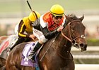 Wishing Gate and Gary Stevens take the Autumn Miss Stakes.