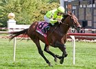 Jakkalberry pours it on late to win the American St. Leger Stakes at Arlington Park Aug. 18.