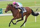 Promising Lead cruises in the Pretty Polly under Ryan Moore.<br><a target="blank" href="http://www.bloodhorse.com/horse-racing/photo-store?ref=http%3A%2F%2Fpictopia.com%2Fperl%2Fgal%3Fprovider_id%3D368%26ptp_photo_id%3D4967052%26ref%3Dstory">Order This Photo</a>