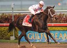 Amen Hallelujah pulls away to win the Davona Dale.
<br><a target="blank" href="http://www.bloodhorse.com/horse-racing/photo-store?ref=http%3A%2F%2Fpictopia.com%2Fperl%2Fgal%3Fprovider_id%3D368%26ptp_photo_id%3D8813144%26ref%3Dstory">Order This Photo</a>