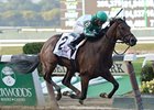 Artemis Agrotera is in control in the stretch of the Frizette Stakes.<br><a target="blank" href="http://photos.bloodhorse.com/AtTheRaces-1/at-the-races-2013/27257665_QgCqdh#!i=2812484884&k=CwBKKmL">Order This Photo</a>