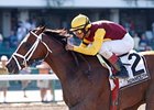Discreetly Mine returned to the winner's circle for the first time since February after winning the Jersey Shore Stakes at Monmouth.