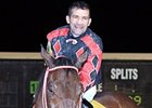 Gerard Melancon enters the Winner's Circle after win number 4,000.