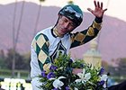 Gary Stevens won his first Breeders' Cup Classic aboard Mucho Macho Man. <br><a target="blank" href="http://photos.bloodhorse.com/BreedersCup/2013-Breeders-Cup/Classic/33150031_7ZnLk4#!i=2883094713&k=9h439ZJ">Order This Photo</a>