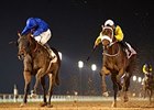 Maftool, outside, wins the UAE 2000 Guineas Feb. 12, 2015.