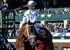 Carpe Diem following his Blue Grass Stakes win.
<br><a target="blank" href="http://photos.bloodhorse.com/AtTheRaces-1/At-the-Races-2015/i-jKs5x8Q">Order This Photo</a>