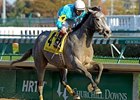 On Fire Baby, winning the Pocahontas Stakes.
<br><a target="blank" href="http://www.bloodhorse.com/horse-racing/photo-store?ref=http%3A%2F%2Fpictopia.com%2Fperl%2Fgal%3Fprovider_id%3D368%26ptp_photo_id%3D9723305%26ref%3Dstory">Order This Photo</a>