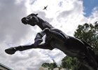 Secretariat Statue in the Belmont Paddock...
© 2013 Rick Samuels/The Blood-Horse