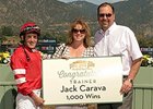 Trainer Jack Carava Gets Win No. 1,000 Trainer Jack Carava Gets Win No. 1,000