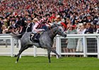 Leathel Force, ridden by Adam Kirby, wins the Diamond Jubilee Stakes.