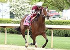 Untapable rolls home to win the Apple Blossom Handicap at Oaklawn.